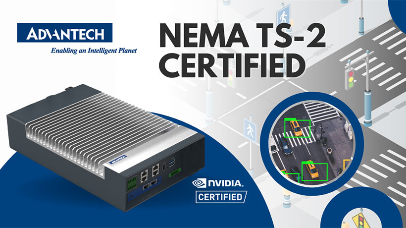 어드밴텍, 지능형 교통을 위한 NVIDIA® Jetson Orin AGX 플랫폼 기반의 업계 최초 NEMA TS-2 인증 엣지 AI 시스템 소개